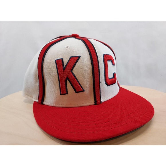 Vintage Kansas City Monarchs New Era 59Fifty Negro League Fitted Cap Size 7 - Picture 1 of 8